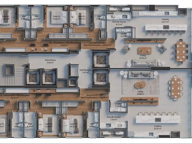 Imagem 6: Grand Luxury Apartamento com 4 dormitórios
