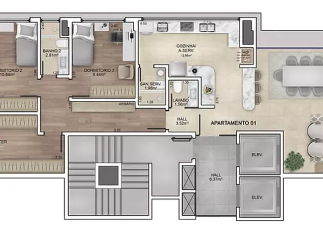 Imagem 9: Welcome Apartamento com 3 dormitórios