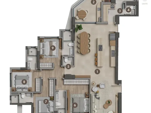 Imagem 3: Alaia Apartamento com 4 dormitórios