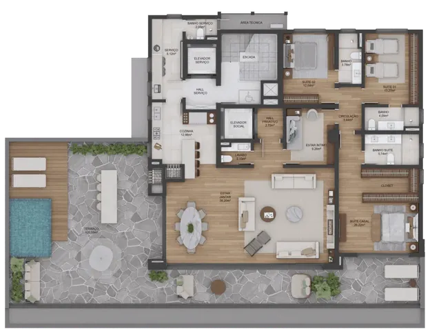 Imagem 5: Soffio Apartamento com 3 dormitórios