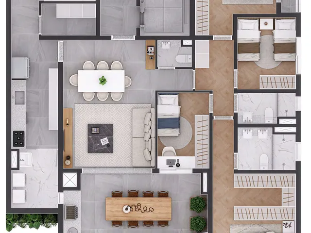 Imagem 2: Layers - Layers Apartamento com 4 dormitórios