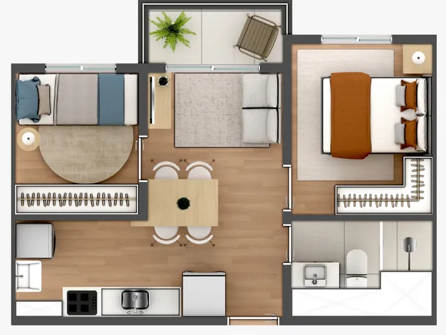 Imagem 7: Parque Cândia Apartamento com 1 dormitório