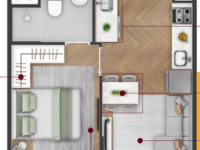 Imagem 3: Líber Jaçanã Apartamento com 2 dormitórios