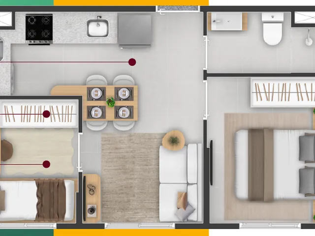 Imagem 5: Líber Jaçanã Apartamento com 2 dormitórios