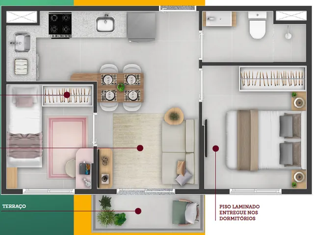 Imagem 6: Líber Jaçanã Apartamento com 2 dormitórios