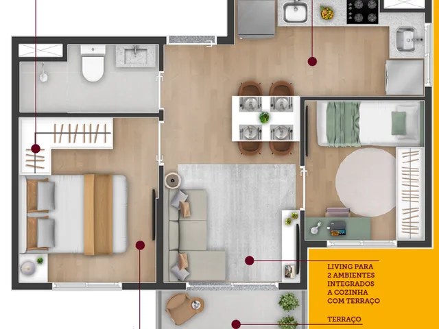 Imagem 7: Líber Jaçanã Apartamento com 2 dormitórios