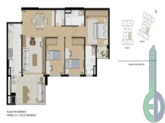 Imagem 3: Apartamento de Luxo em São Bernardo do Campo - Condomínio Movement City Life