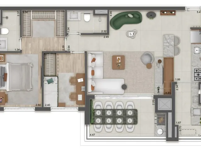Imagem 12: Apartamento À Venda em São Paulo - Butantã: 3 Quartos, 1 Suíte, 2 Banheiros, 1 Vaga, 85,54M² de Área