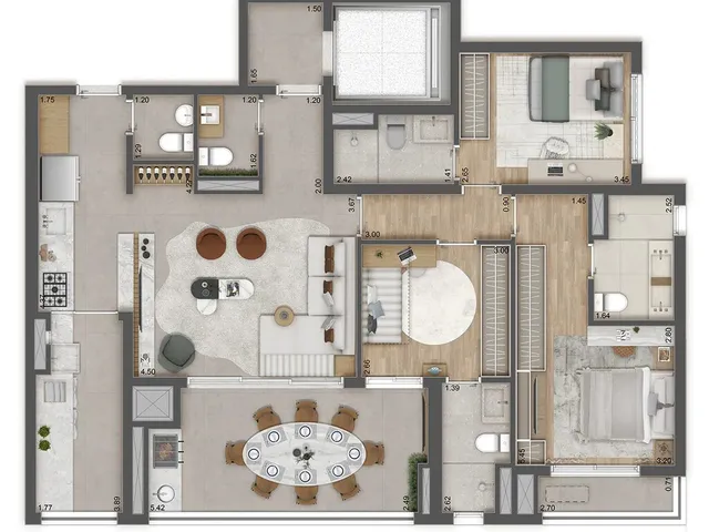 Imagem 15: Apartamento À Venda em São Paulo - Butantã: 3 Quartos, 1 Suíte, 2 Banheiros, 1 Vaga, 85,54M² de Área