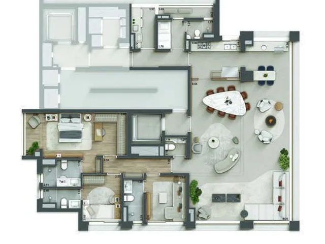 Imagem 2: Cobertura de luxo de 4 quartos e 4 suítes no Jardim América, São Paulo-SP - 276,64m²!