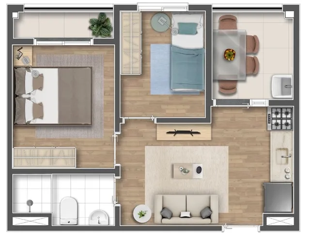 Imagem 6: Mundo Apto Brooklin - Apartamento à venda no bairro Brooklin Paulista - São Paulo/SP