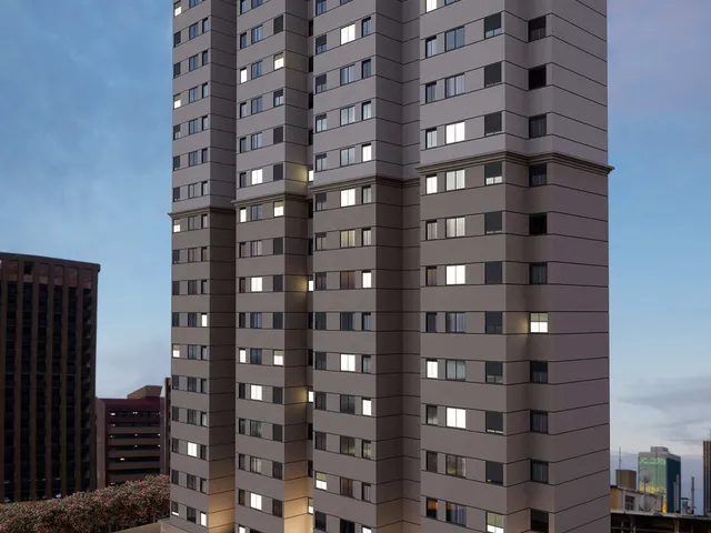 Imagem: O apartamento possui 2 Dormitórios, 1 Banheiro, 2 Vagas na