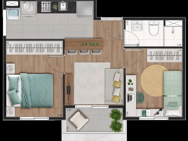Imagem 6: Brise Mascote Apartamento com 3 dormitórios