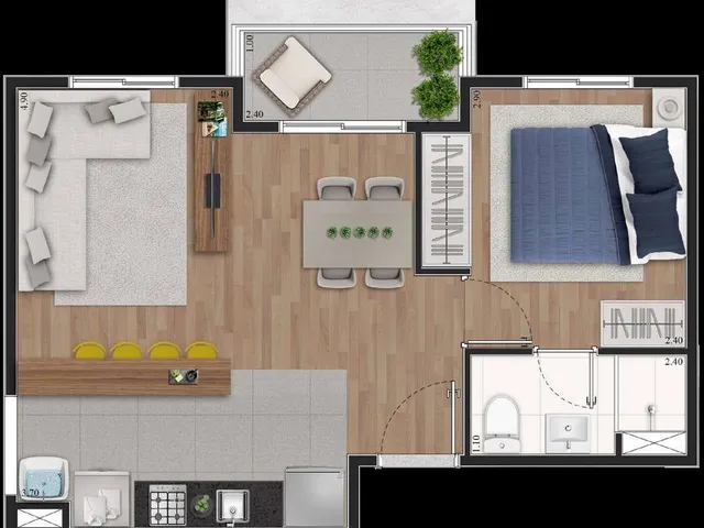 Imagem 7: Brise Mascote Apartamento com 3 dormitórios
