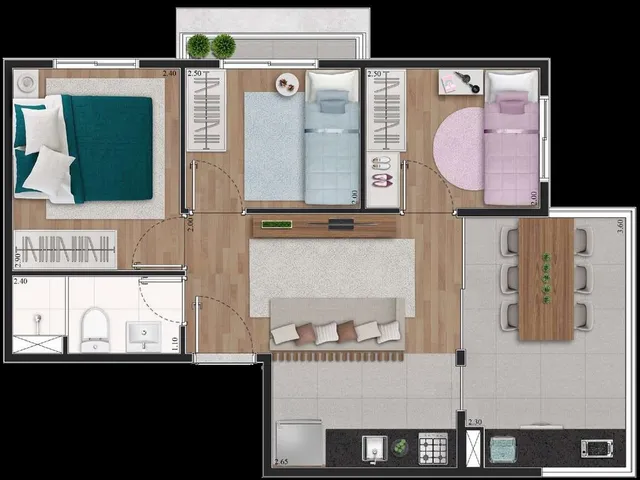 Imagem 8: Brise Mascote Apartamento com 3 dormitórios