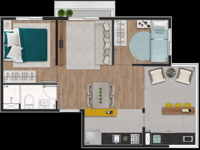 Imagem 9: Brise Mascote Apartamento com 3 dormitórios