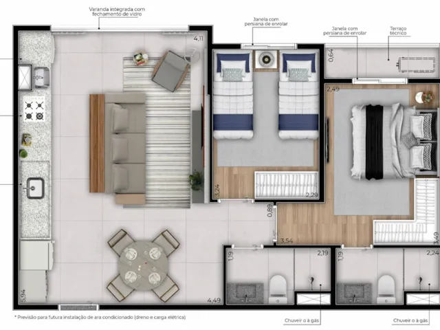 Imagem 3: Famile Lino Apartamento com 3 dormitórios