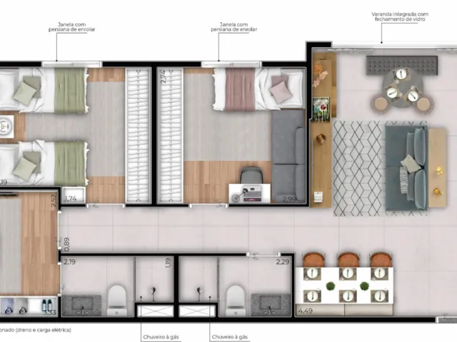 Imagem 4: Famile Lino Apartamento com 3 dormitórios