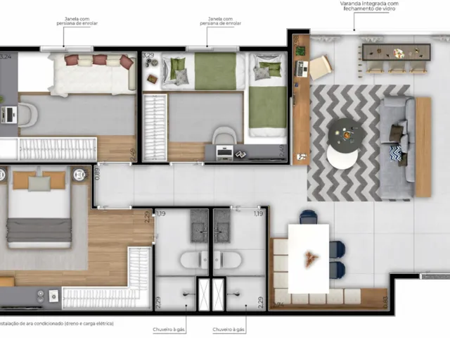 Imagem 5: Famile Lino Apartamento com 3 dormitórios