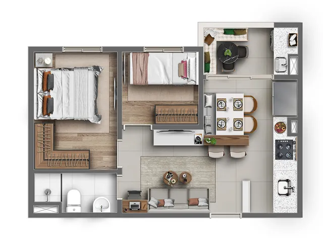 Imagem 7: Viva Itamaracá Apartamento com 2 dormitórios