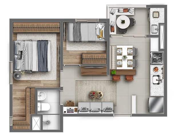 Imagem 12: Viva Itamaracá Apartamento com 2 dormitórios