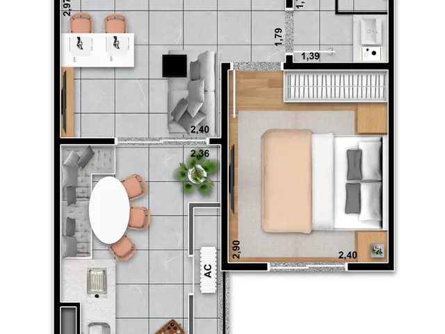 Imagem 6: Yees Tatuapé Apartamento com 2 dormitórios