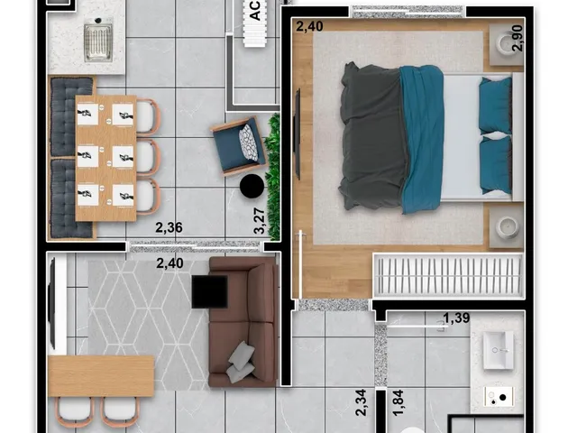 Imagem 8: Yees Tatuapé Apartamento com 2 dormitórios