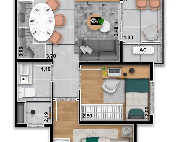 Imagem 13: Yees Tatuapé Apartamento com 2 dormitórios