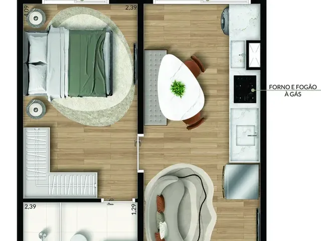 Imagem 2: Lins 911 Apartamento com 1 dormitório