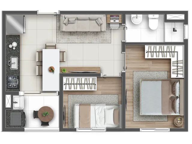 Imagem 4: Hug Vitality Apartamento com 2 dormitórios