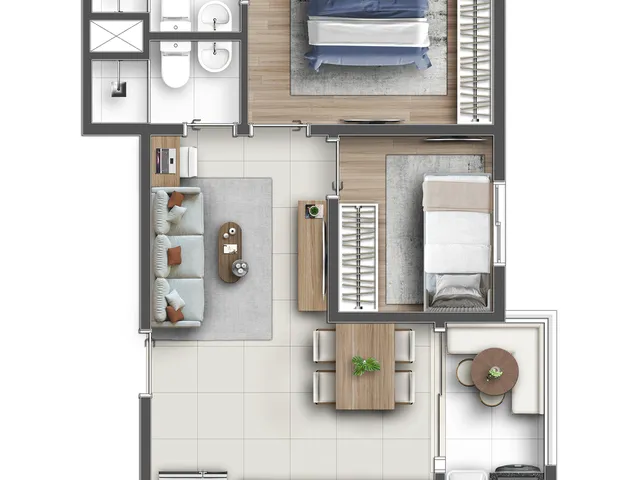 Imagem 8: Hug Vitality Apartamento com 2 dormitórios