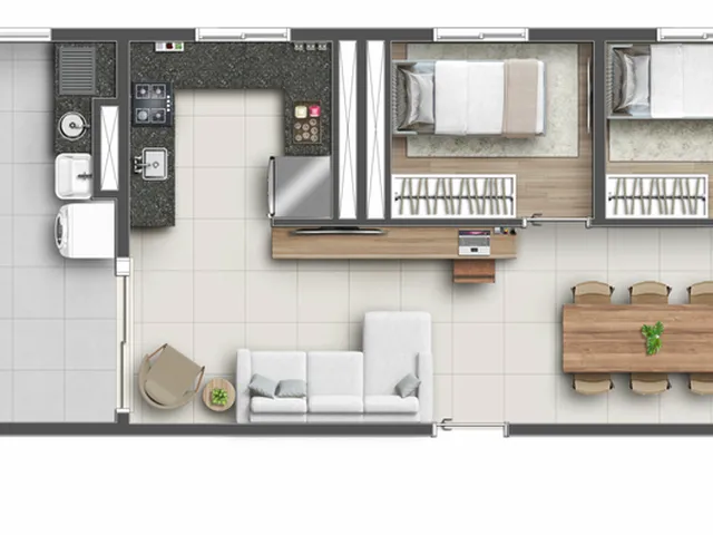 Imagem 12: Hug Vitality Apartamento com 2 dormitórios