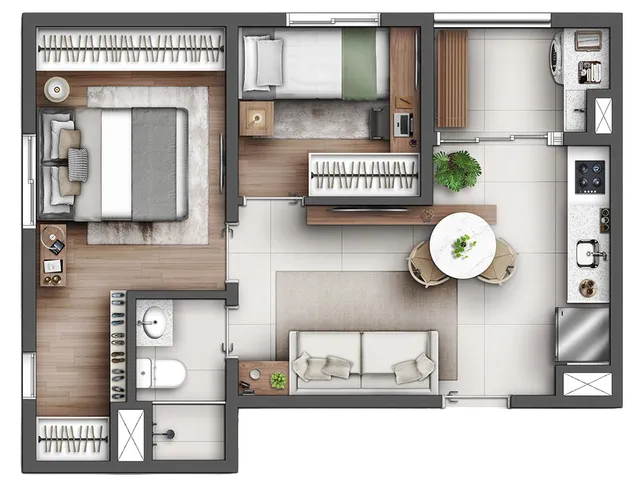 Imagem 2: Led Iguatemi Apartamento com 2 dormitórios