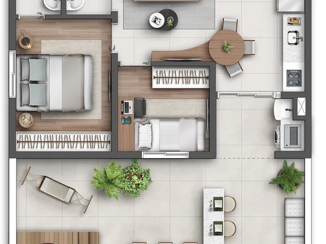 Imagem 8: Led Iguatemi Apartamento com 2 dormitórios