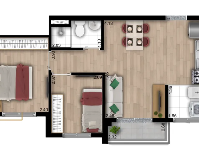 Imagem 5: Lumi Spark Apartamento com 2 dormitórios
