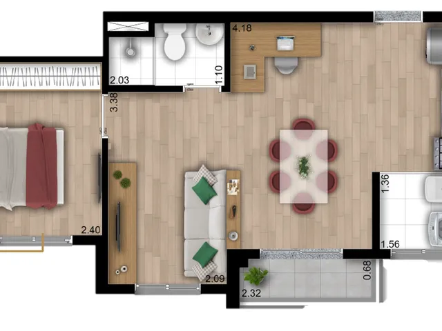 Imagem 6: Lumi Spark Apartamento com 2 dormitórios