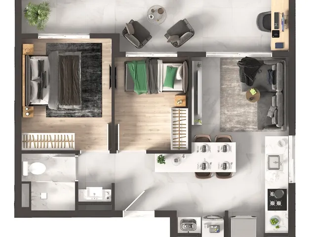 Imagem 3: Isla Morumbi Apartamento com 2 dormitórios