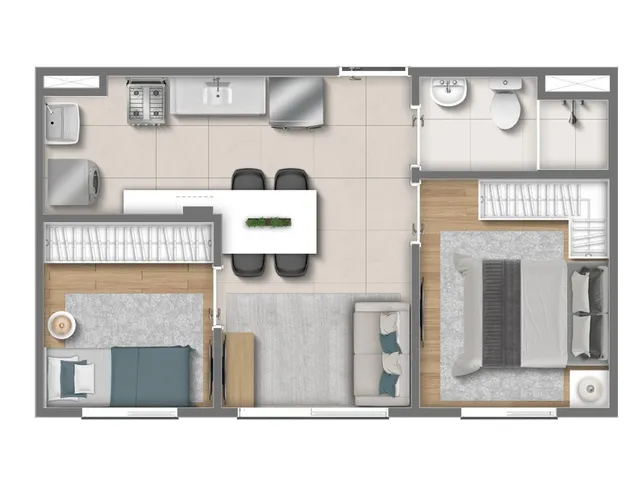 Imagem 3: Apartamento À Venda no Bairro Vila Carmosina - São Paulo/Sp