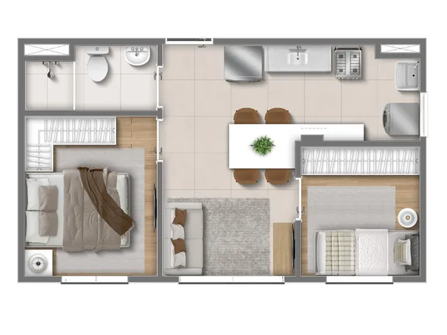 Imagem 4: Apartamento À Venda no Bairro Vila Carmosina - São Paulo/Sp