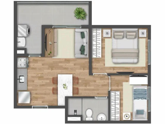 Imagem 5: Vibra Veleiros Apartamento com 2 dormitórios