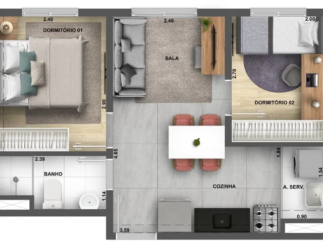 Imagem 4: Dez Butantã Apartamento com 2 dormitórios