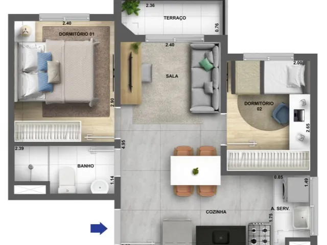 Imagem 5: Dez Butantã Apartamento com 2 dormitórios