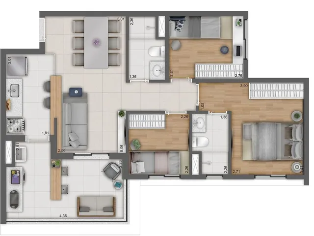 Imagem 5: Apartamento À Venda no Bairro Butantã - São Paulo/Sp