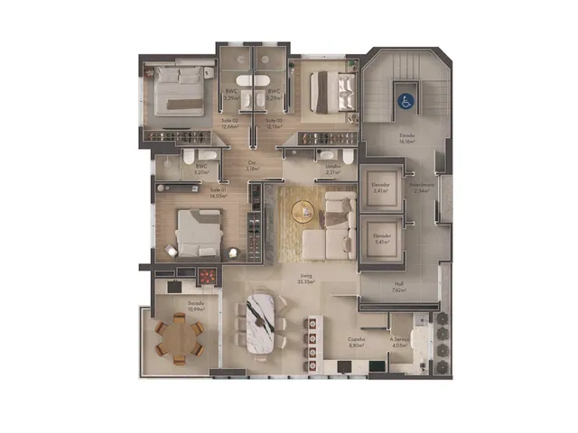 Imagem 4: Sense Apartamento com 5 dormitórios