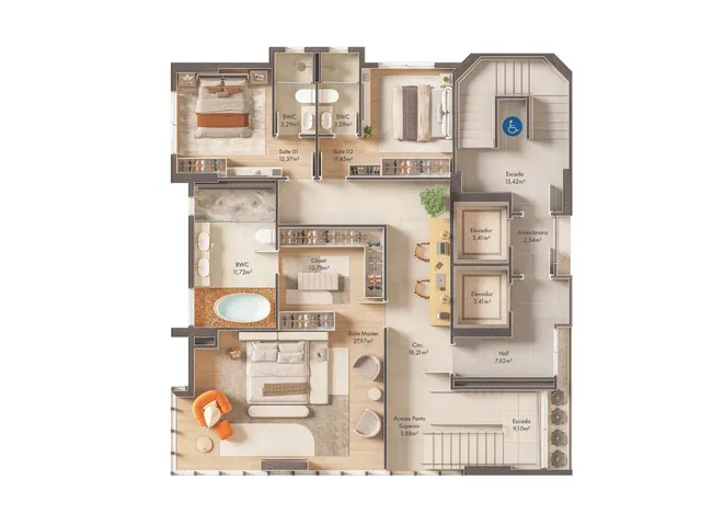 Imagem 7: Sense Apartamento com 5 dormitórios