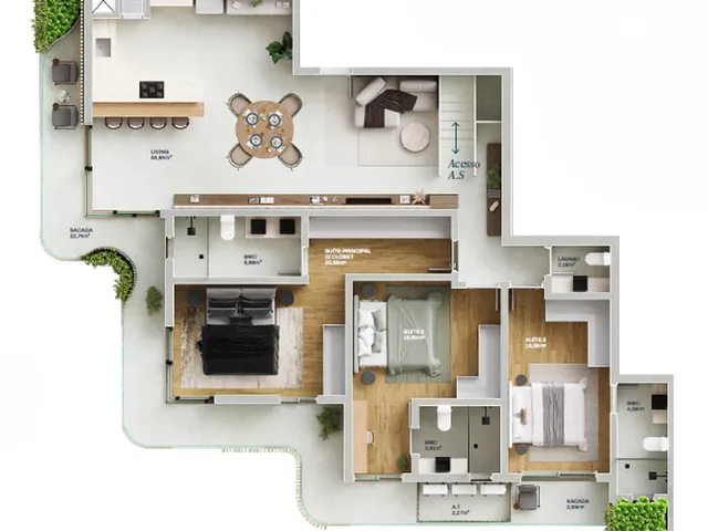 Imagem 11: Oceean Apartamento com 4 dormitórios