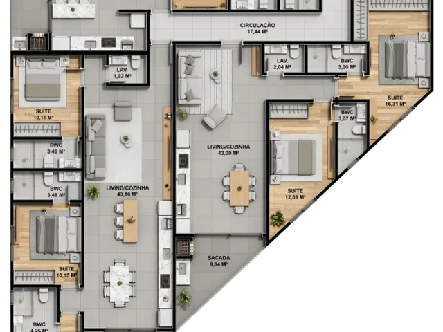 Imagem 2: Marbella Apartamento com 3 dormitórios