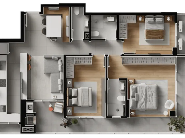 Imagem 6: Volo Riviera Apartamento com 3 dormitórios