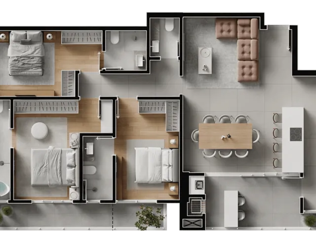 Imagem 8: Volo Riviera Apartamento com 3 dormitórios