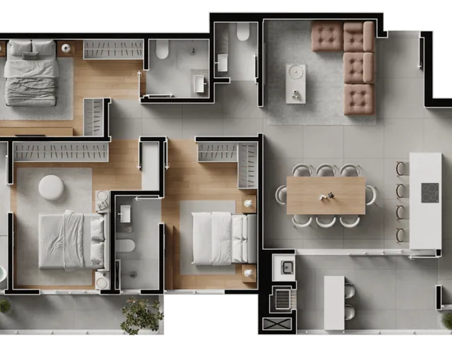 Imagem 9: Volo Riviera Apartamento com 3 dormitórios